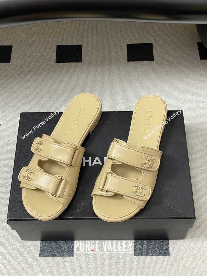 Chanel Mules Sandal in Lambskin G47043 Beige 2026 (MD-26022806)