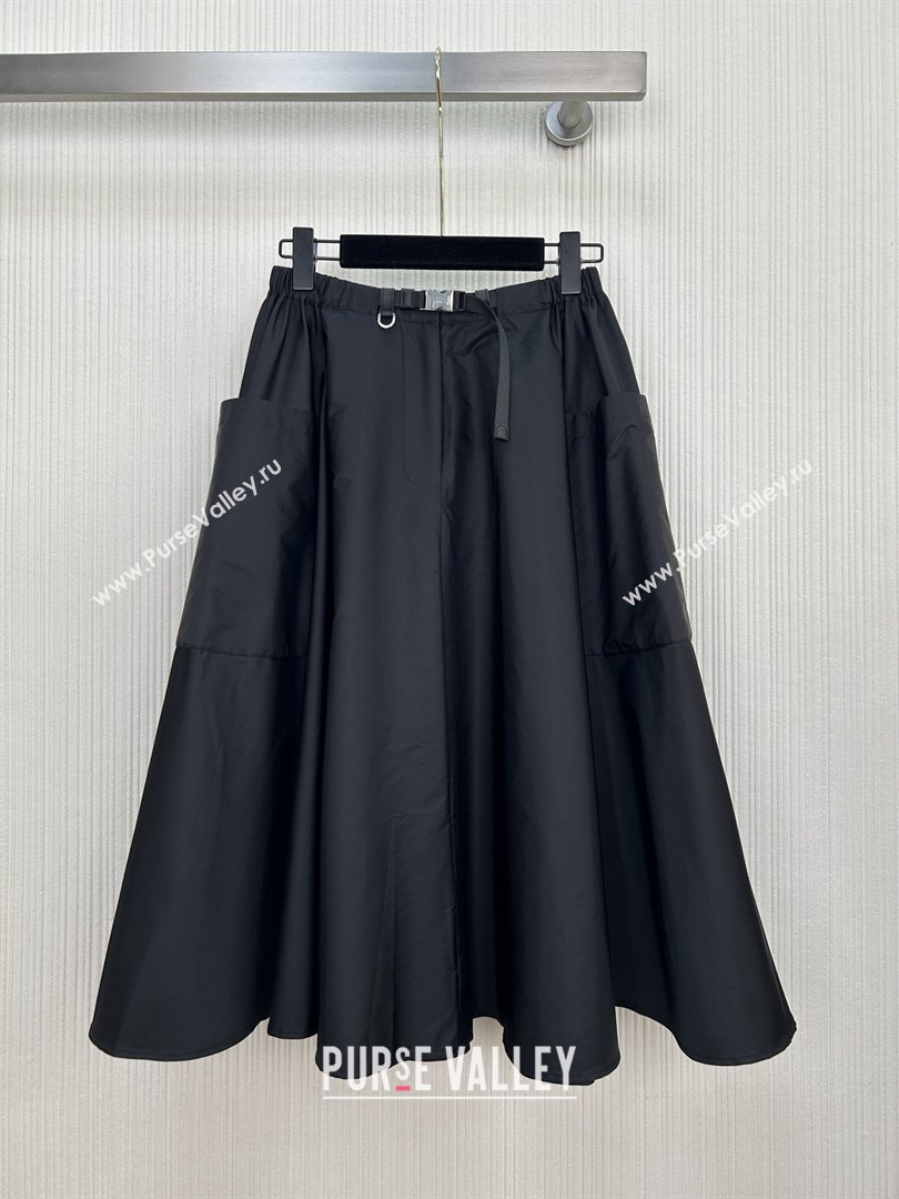 Prada Nylon Skirt P031001 Black 2026 (Q-26031001)