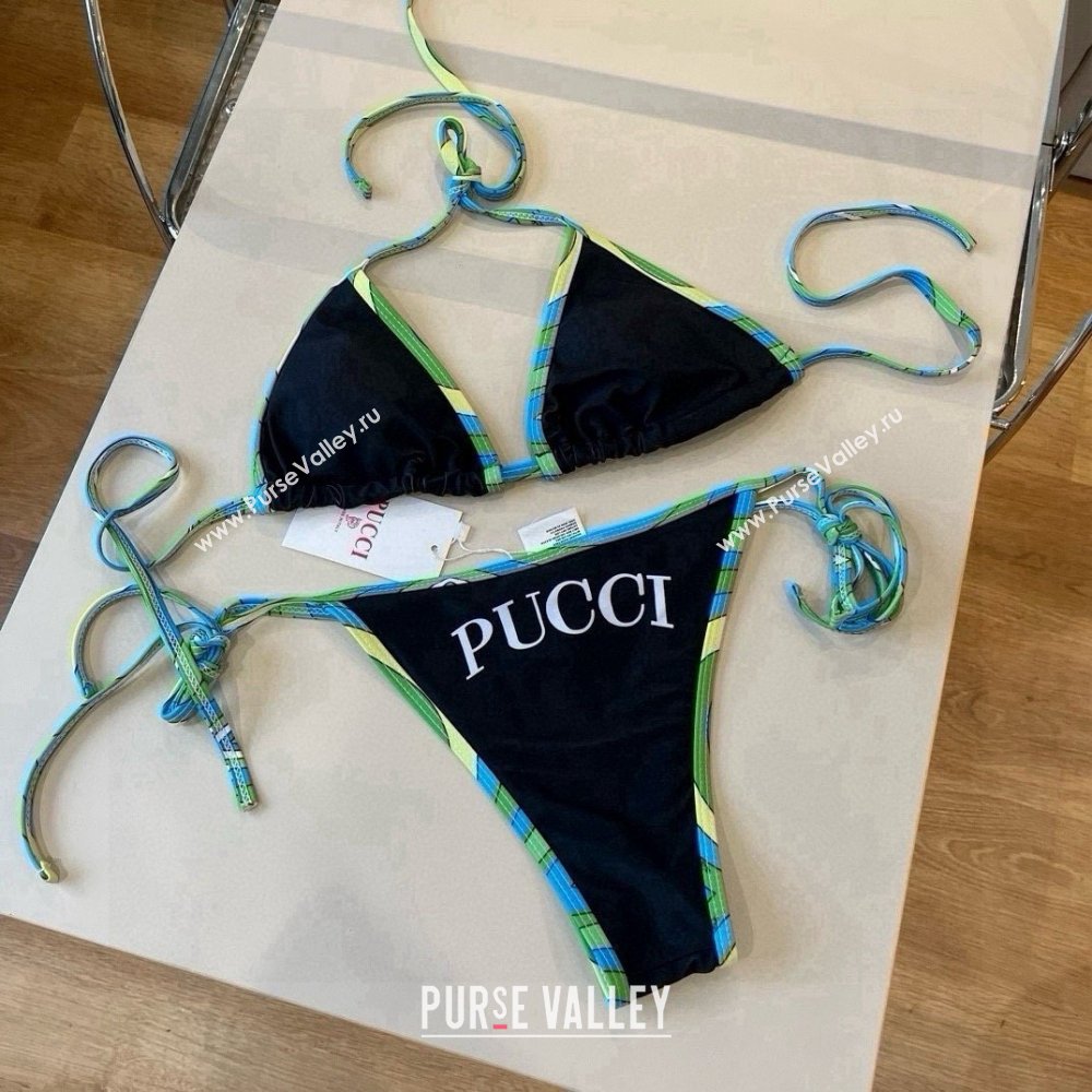 Pucci Swimwear P030621 Black/Green 2026 (A-26030621)