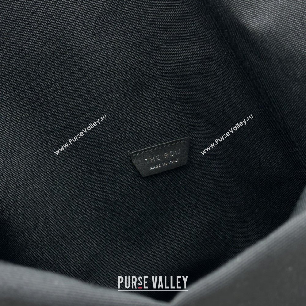 The Row Margaux 17 Inside Out Bag in Black Fabric Leather 2026 (NM-26030901)