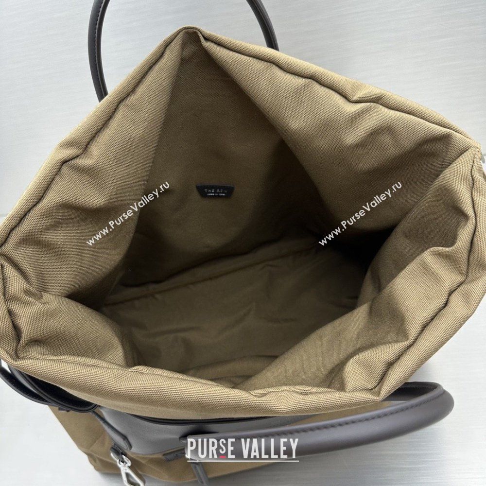 The Row Margaux 17 Inside Out Bag in Brown Fabric Leather 2026 (NM-26030902)