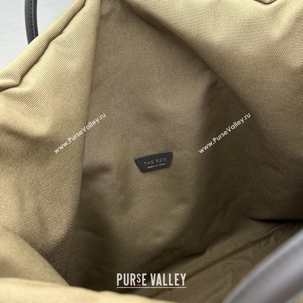 The Row Margaux 17 Inside Out Bag in Brown Fabric Leather 2026 (NM-26030902)