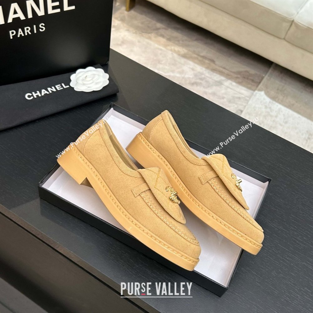 Chanel Corduroy Mocassins Loafers G47119 Brown 2026 (MD-26031204)