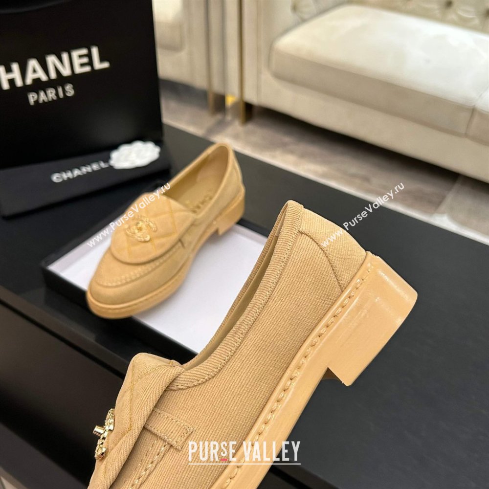 Chanel Corduroy Mocassins Loafers G47119 Brown 2026 (MD-26031204)