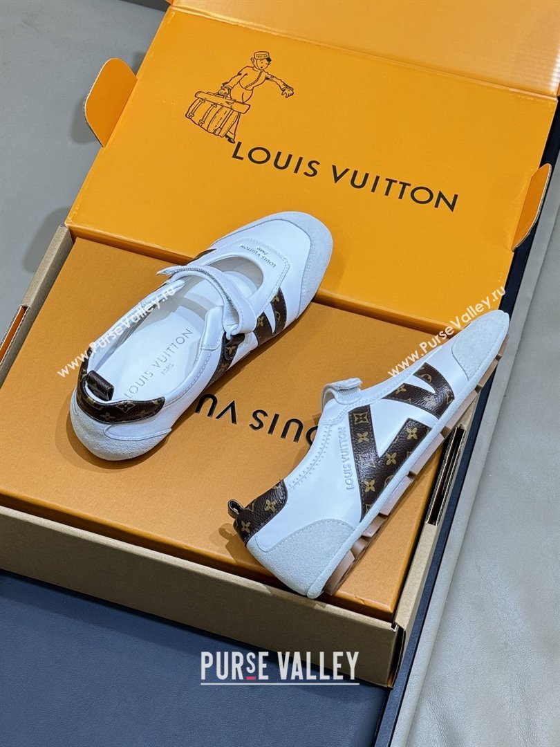 Louis Vuitton LV Sneakerina Mary Jane 1AJPFA Monogram/White 2026 (MD-26031302)