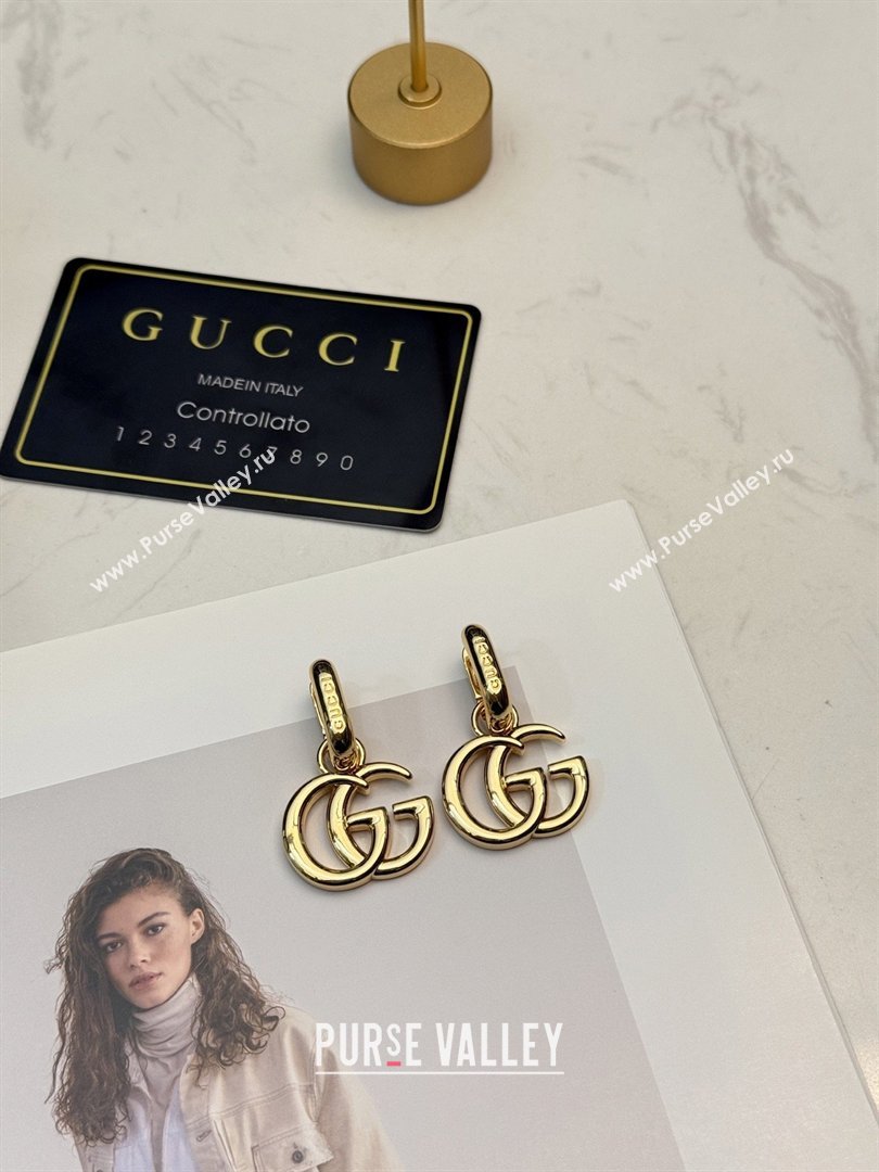 Gucci GG Marmont Mini Earrings ‎864803 Gold 2026 (YF-26031318)