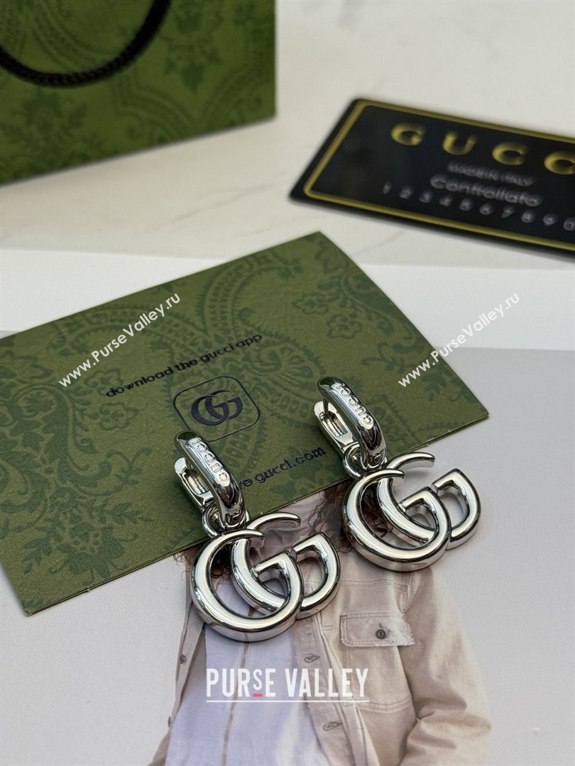 Gucci GG Marmont Mini Earrings ‎864803 Silver 2026 (YF-26031317)
