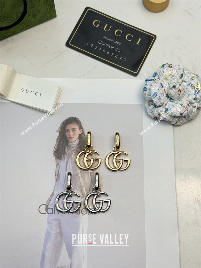 Gucci GG Marmont Mini Earrings ‎864803 Silver 2026 (YF-26031317)