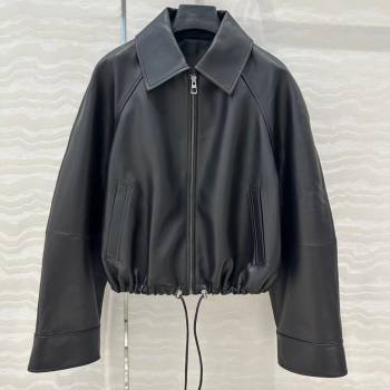 Loewe Lambskin Leather Jacket L031401 Black 2026 (Q-26031401)