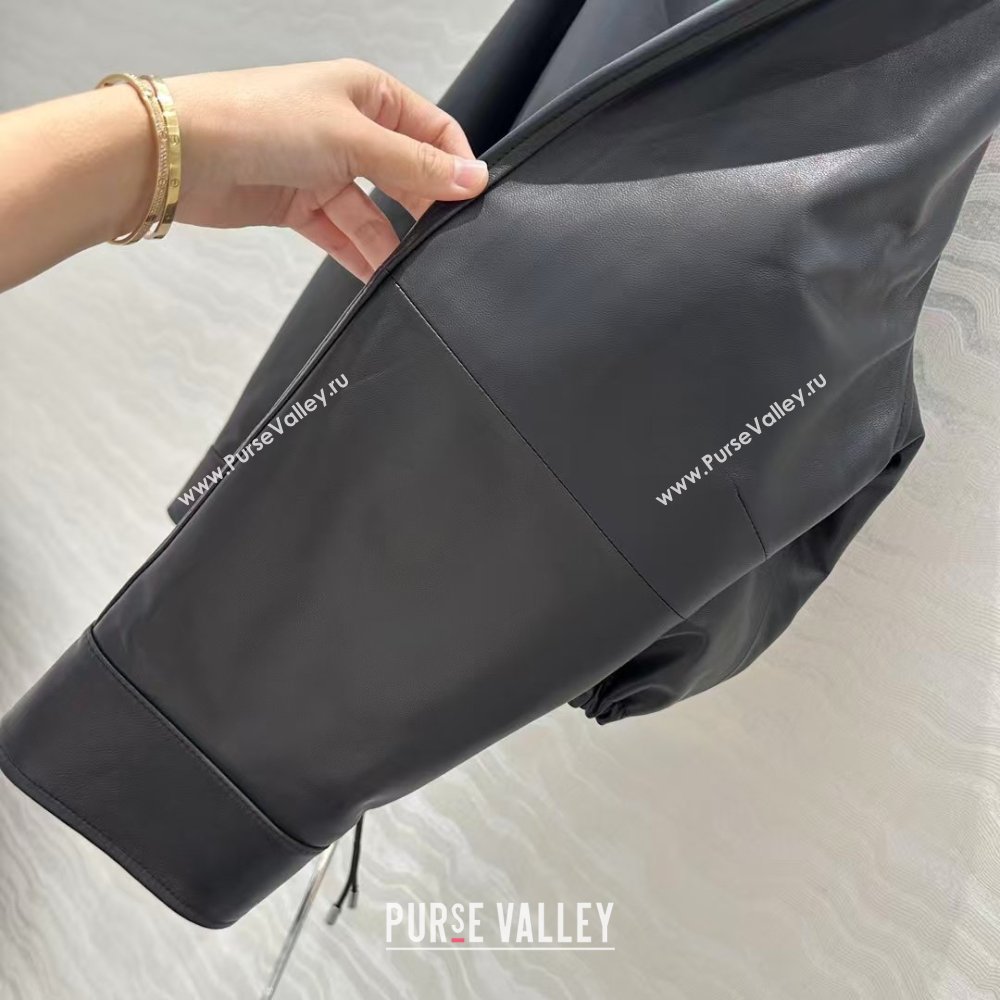 Loewe Lambskin Leather Jacket L031401 Black 2026 (Q-26031401)