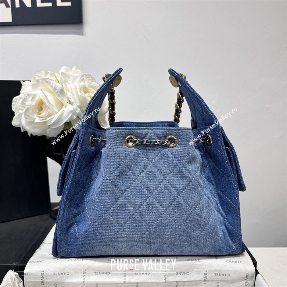 Chanel 25 Small Hobo Handbag in Denim AS5293 Blue 2026 (YEZI-26031605)