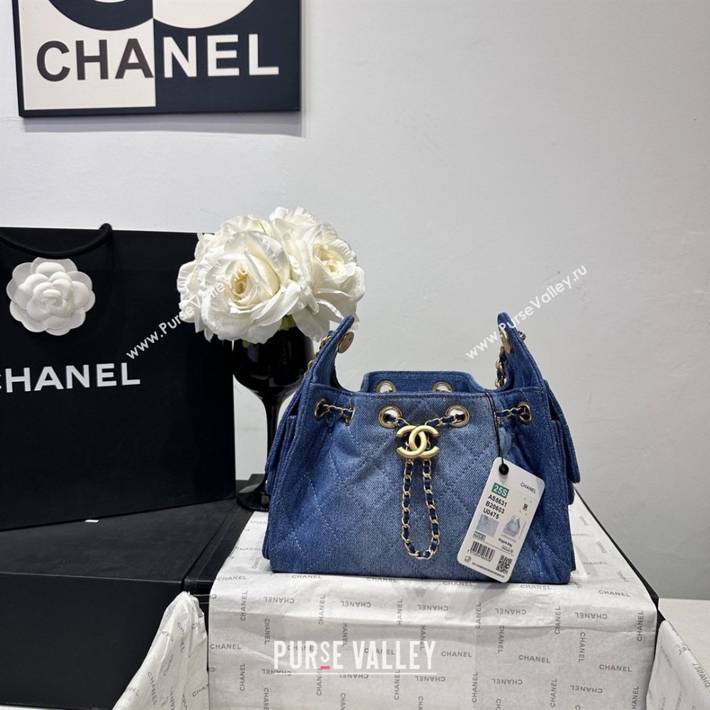 Chanel 25 Mini Hobo Handbag in Denim AS5631 Blue 2026 (YEZI-26031604)