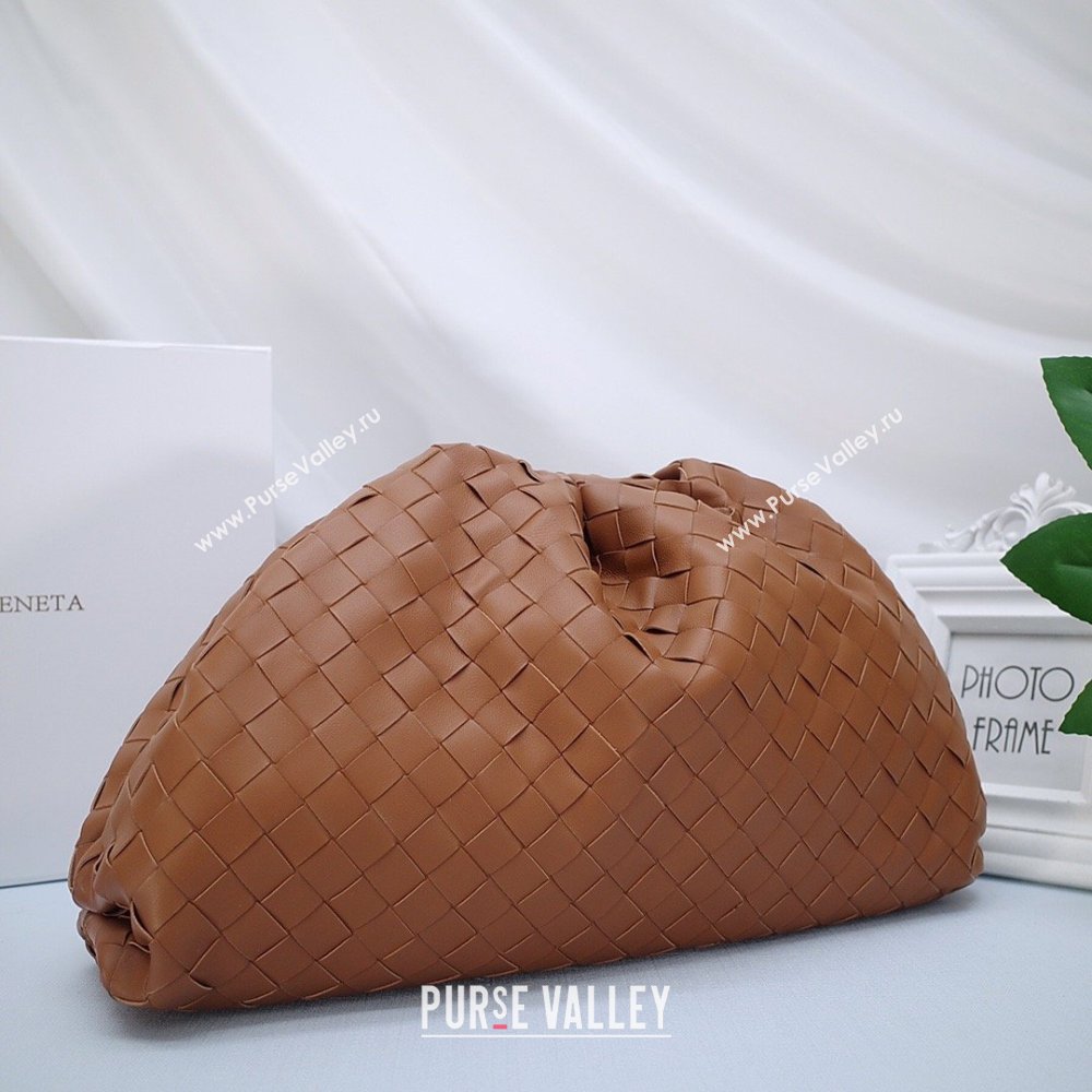 Bottega Veneta The Pouch in Soft Intrecciato Calfskin Brown 2026 (JDZ-26031704)