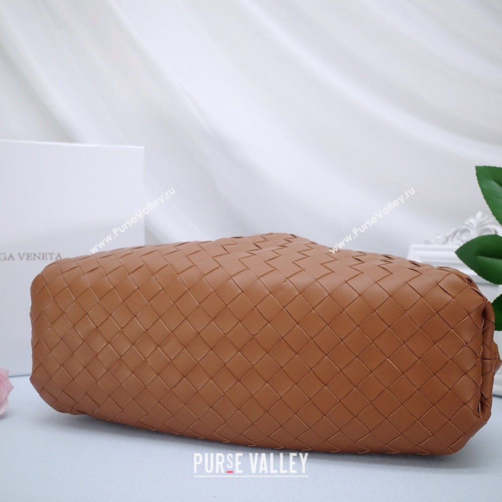 Bottega Veneta The Pouch in Soft Intrecciato Calfskin Brown 2026 (JDZ-26031704)