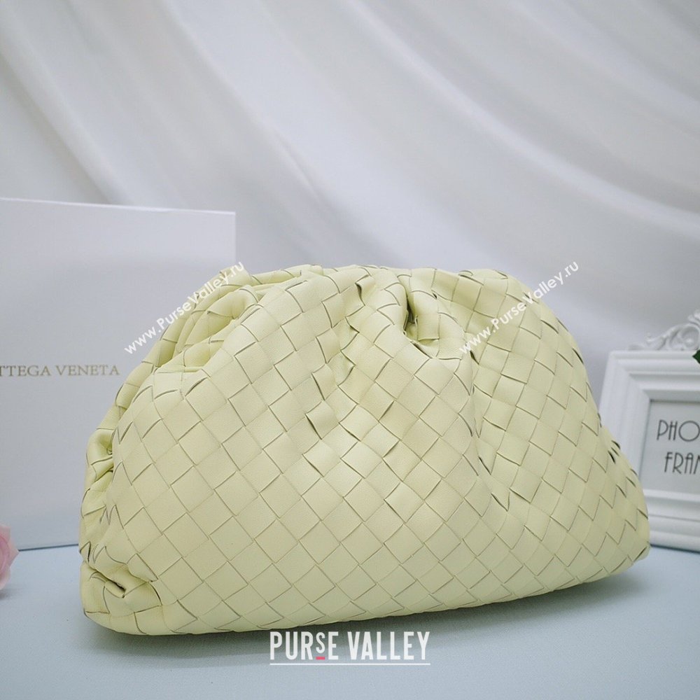 Bottega Veneta The Pouch in Soft Intrecciato Calfskin Yellow 2026 (JDZ-26031707)