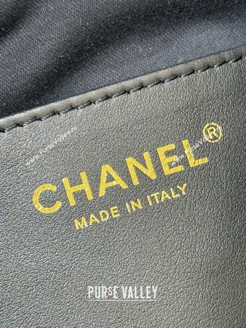 Chanel 25 Mini Handbag in Suede Calfskin AS5631 Black 2026 Top Quality (SHUNY-26032302)