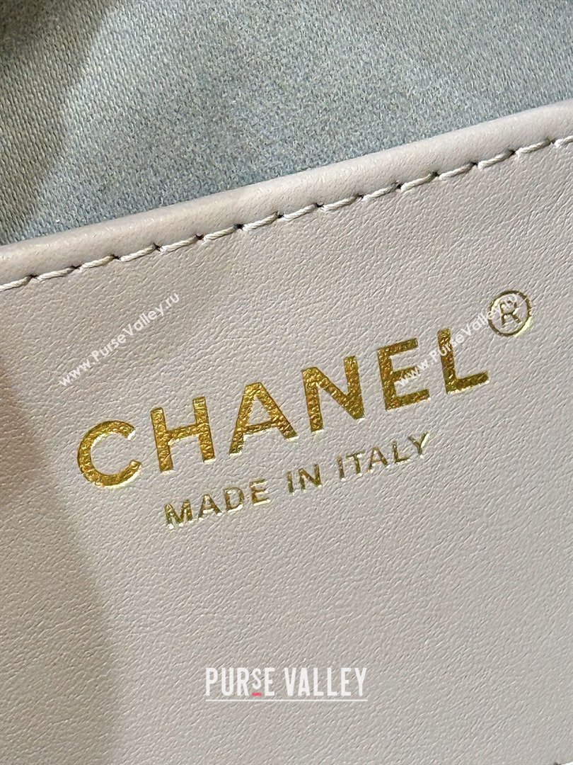 Chanel 25 Mini Handbag in Suede Calfskin AS5631 Grey 2026 Top Quality (SHUNY-26032303)