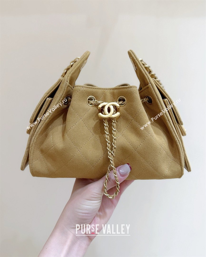 Chanel 25 Mini Handbag in Suede Calfskin AS5631 Light Brown 2026 Top Quality (SHUNY-26032304)