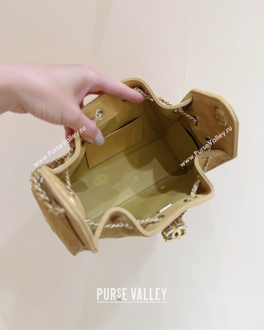 Chanel 25 Mini Handbag in Suede Calfskin AS5631 Light Brown 2026 Top Quality (SHUNY-26032304)