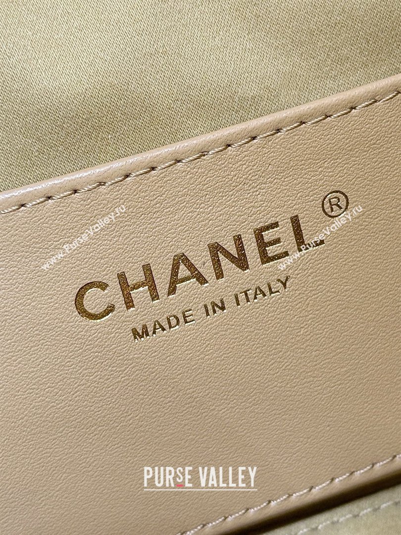 Chanel 25 Mini Handbag in Suede Calfskin AS5631 Light Brown 2026 Top Quality (SHUNY-26032304)