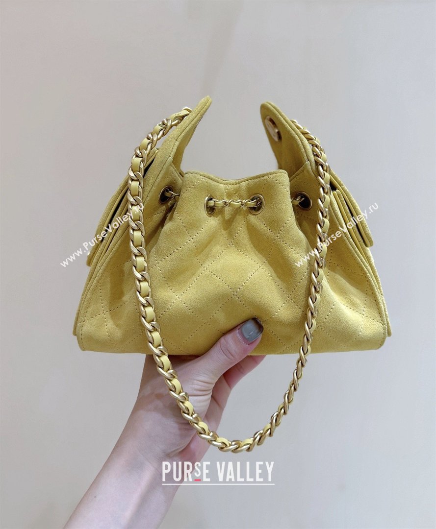 Chanel 25 Mini Handbag in Suede Calfskin AS5631 Yellow 2026 Top Quality (SHUNY-26032306)