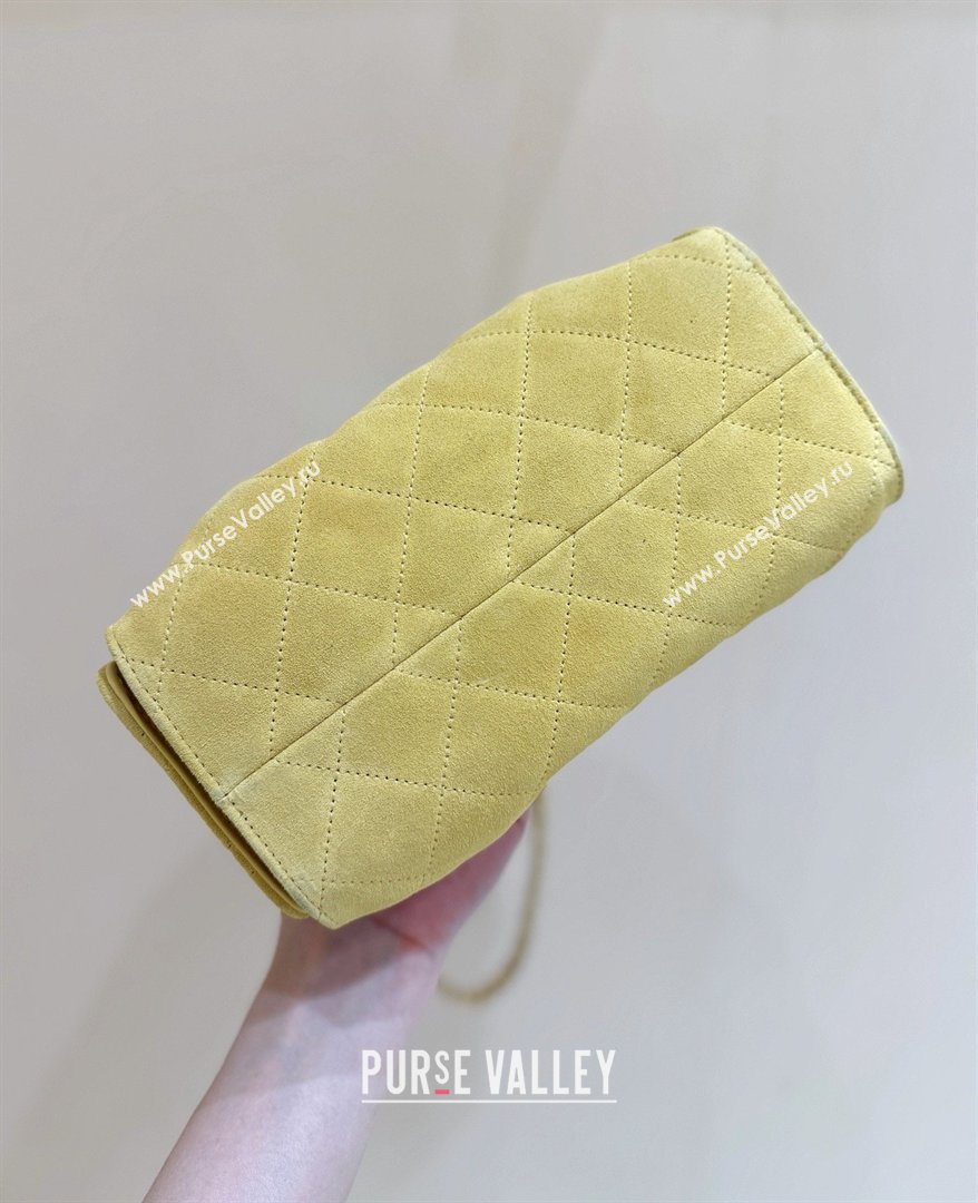 Chanel 25 Mini Handbag in Suede Calfskin AS5631 Yellow 2026 Top Quality (SHUNY-26032306)