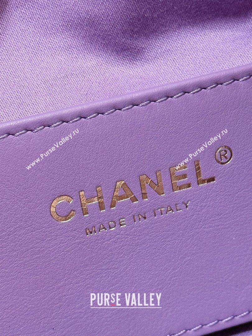 Chanel 25 Mini Handbag in Suede Calfskin AS5631 Purple 2026 Top Quality (SHUNY-26032307)