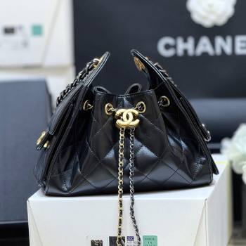 Chanel 25 Mini Handbag in Shiny Calfskin AS5631 Black 2026 Top Quality (SHUNY-26032401)
