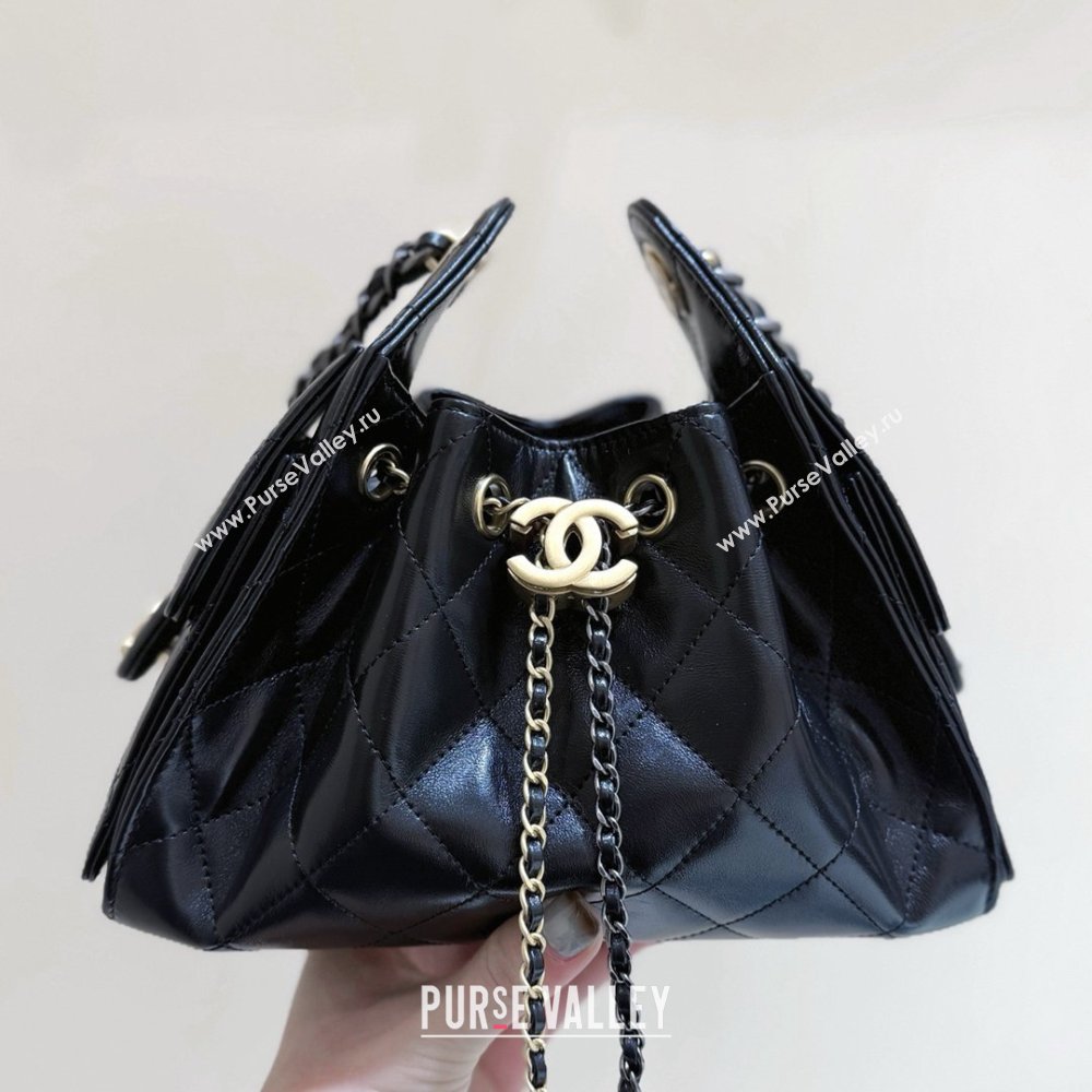 Chanel 25 Mini Handbag in Shiny Calfskin AS5631 Black 2026 Top Quality (SHUNY-26032401)