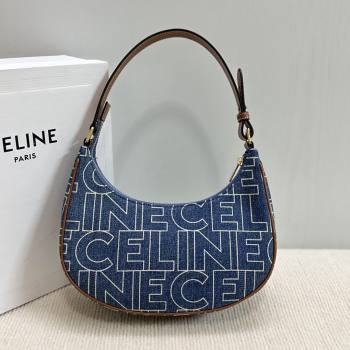 Celine Ava Hobo bag in Blue CELINE Denim 193952 2024 (BL-26040217)