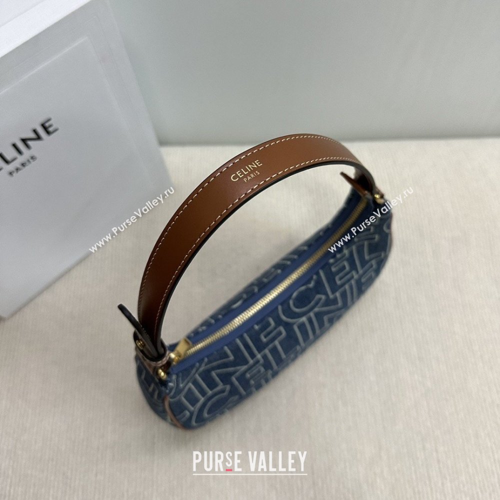 Celine Ava Hobo bag in Blue CELINE Denim 193952 2024 (BL-26040217)