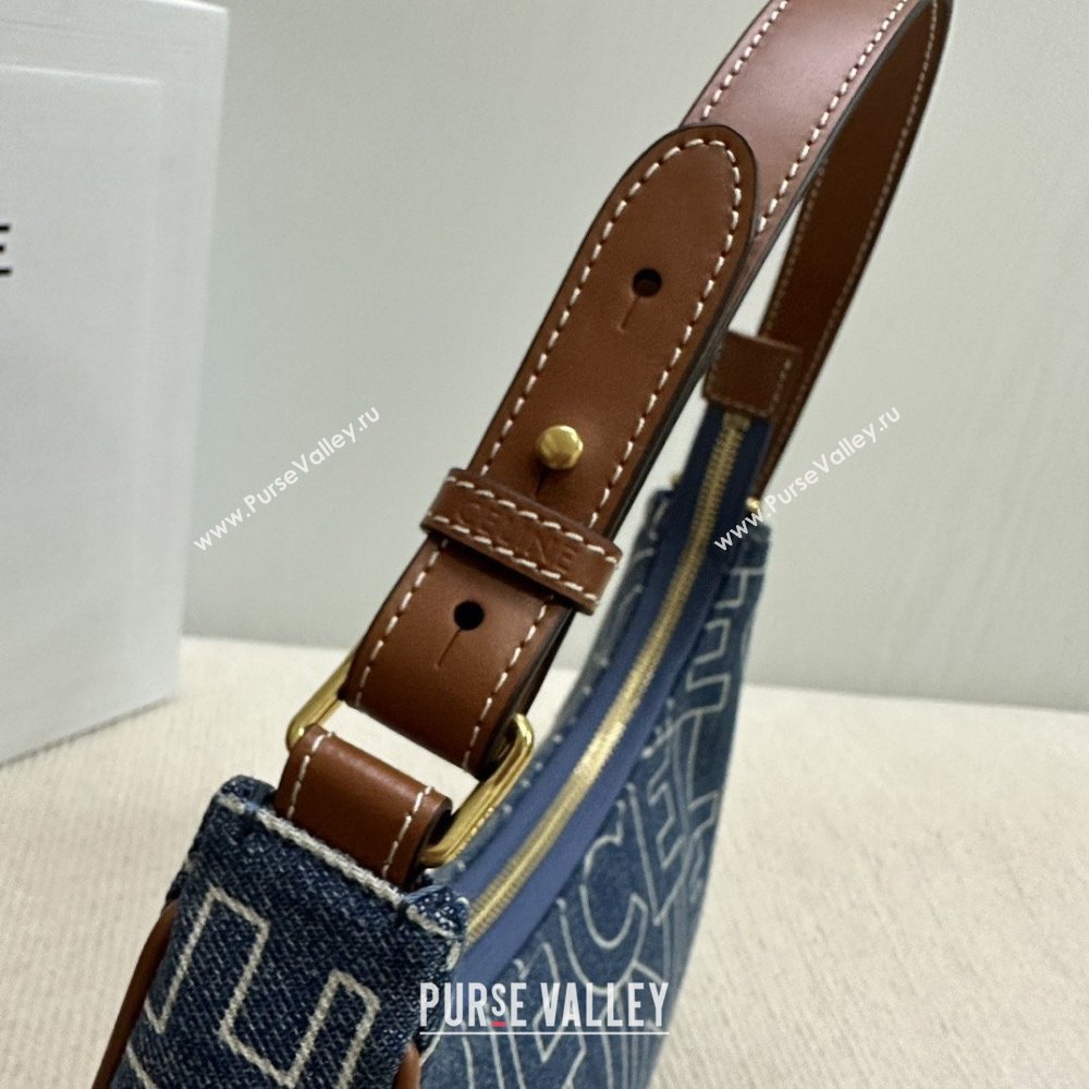 Celine Ava Hobo bag in Blue CELINE Denim 193952 2024 (BL-26040217)