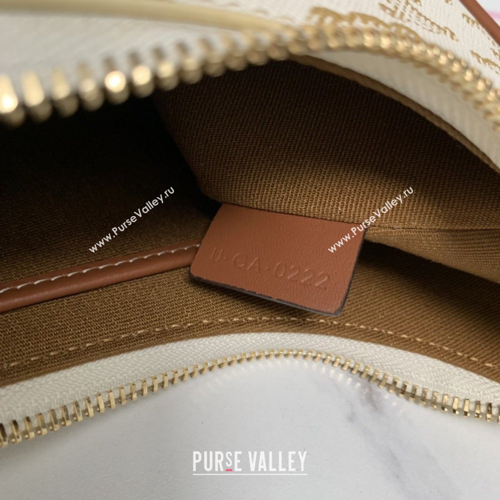 Celine Medium Strap Ava Bag with Rope in Triomphe Canvas and Calfskin 199588 White 2026 (BL-26040215)