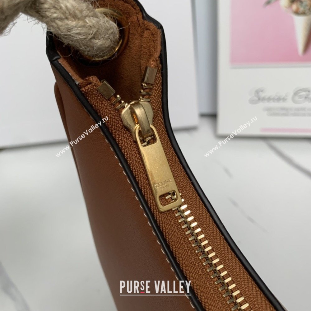 Celine Medium Strap Ava Bag with Rope in Brown Calfskin 199588 2026 (BL-26040216)
