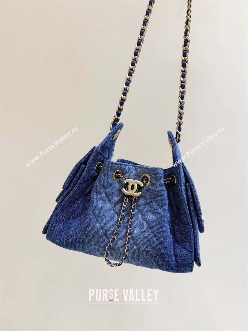 Chanel 25 Mini Handbag in Blue Washed Denim AS5631 2026 Top Quality (SHUNY-26031806)
