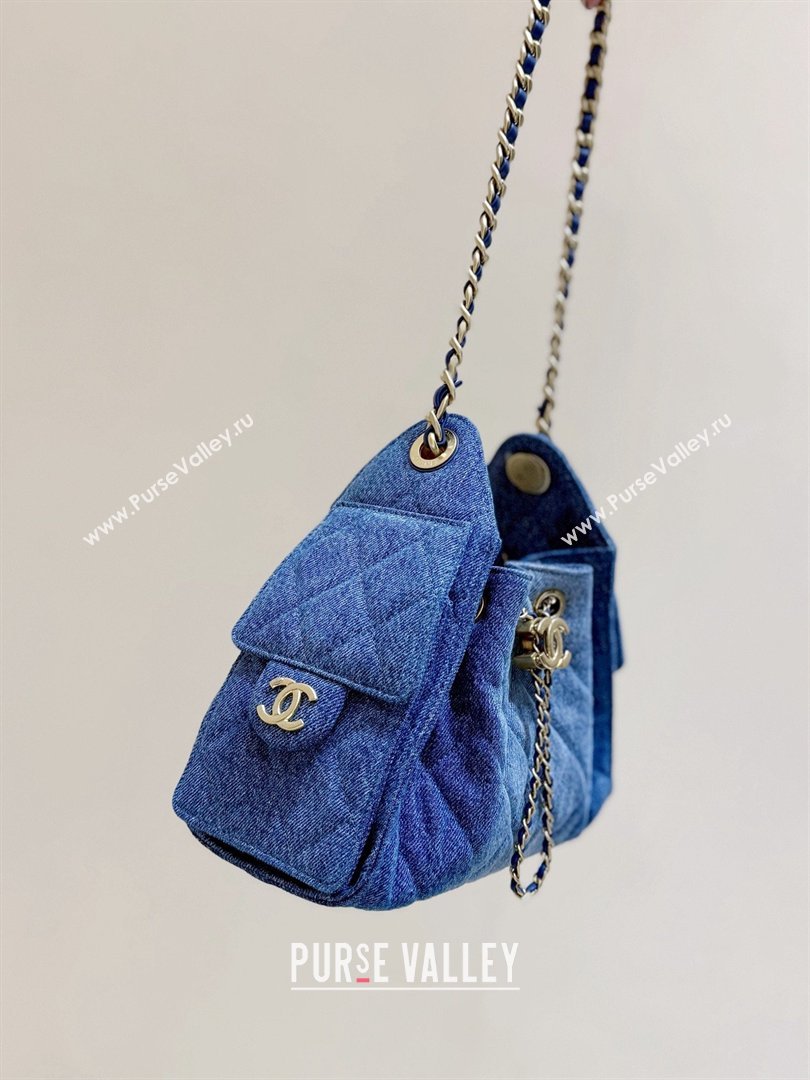 Chanel 25 Mini Handbag in Blue Washed Denim AS5631 2026 Top Quality (SHUNY-26031806)