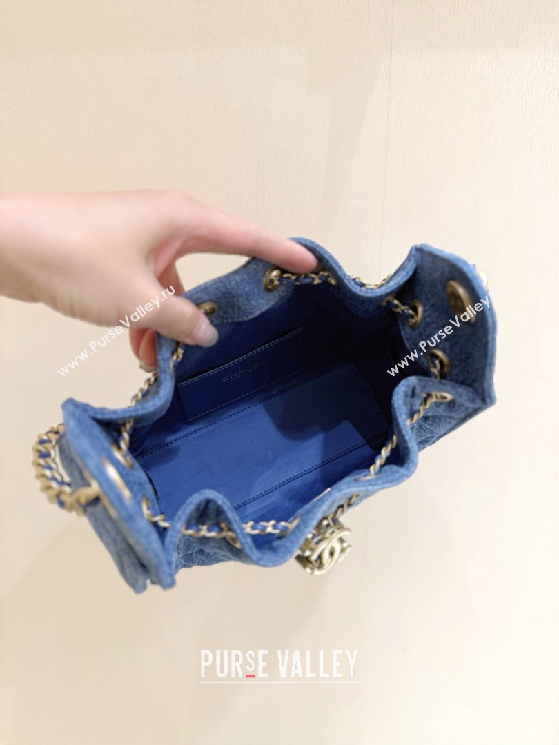 Chanel 25 Mini Handbag in Blue Washed Denim AS5631 2026 Top Quality (SHUNY-26031806)