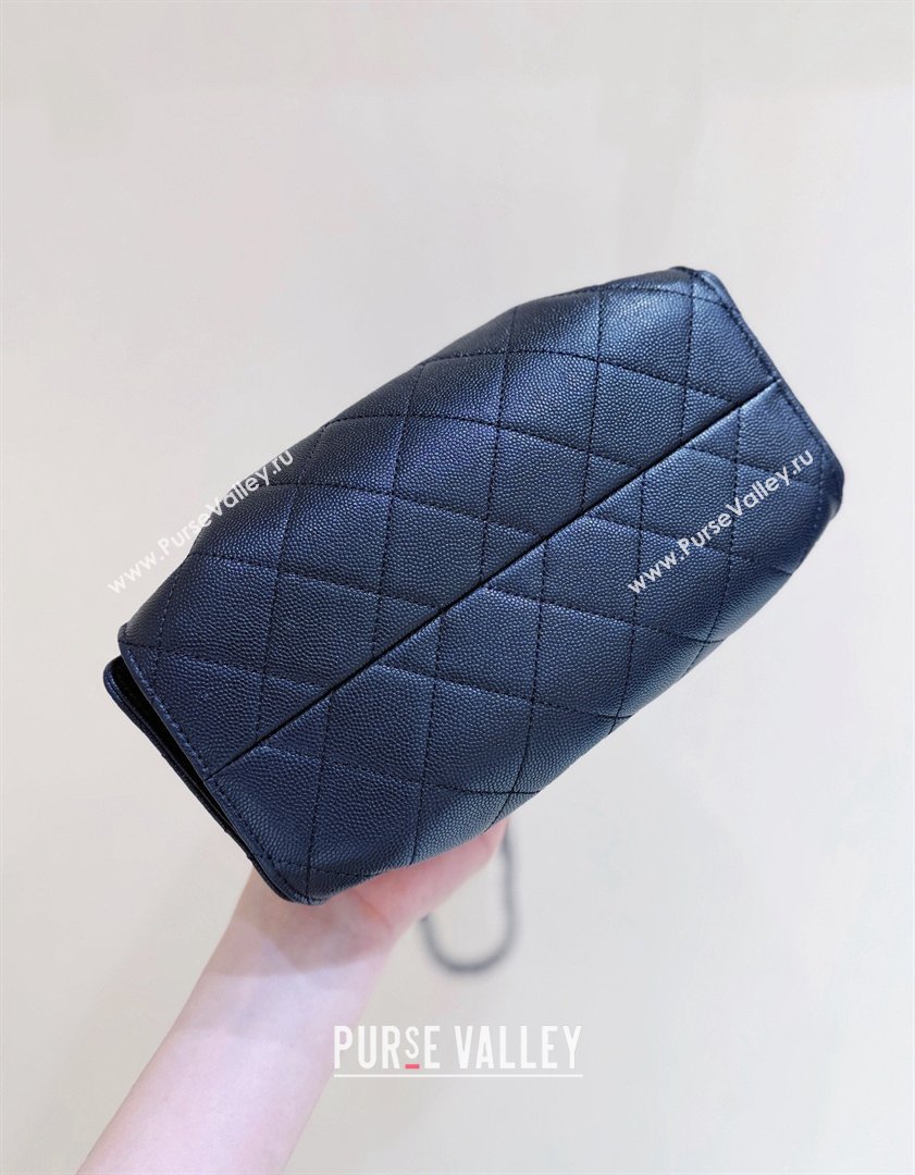 Chanel 25 Mini Handbag in Grained Calfskin AS5631 Black/Silver 2026 Top Quality (SHUNY-26031807)