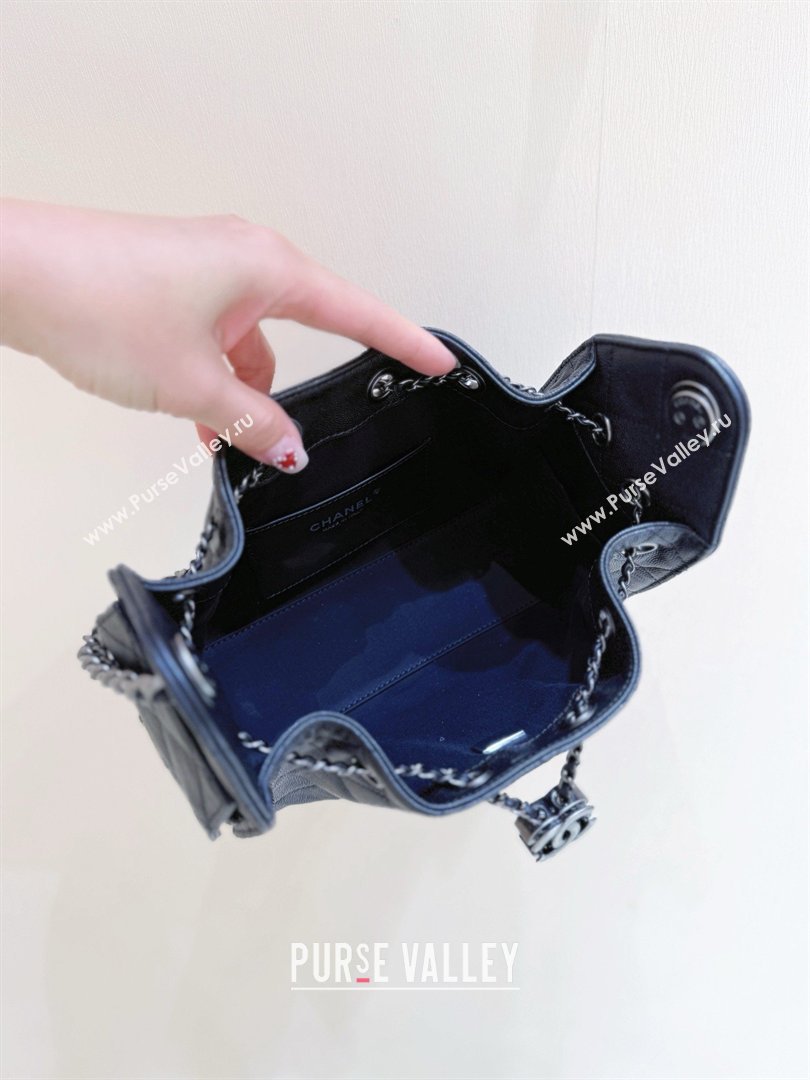 Chanel 25 Mini Handbag in Grained Calfskin AS5631 Black/Silver 2026 Top Quality (SHUNY-26031807)