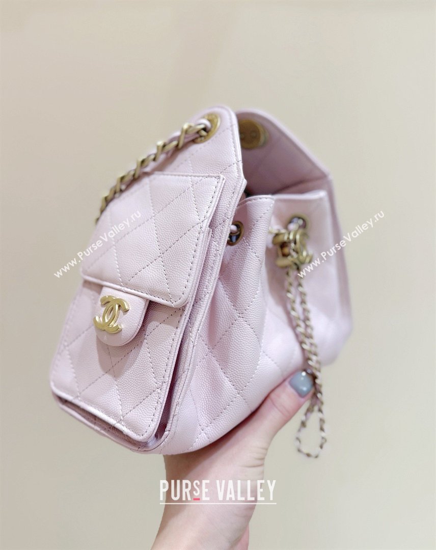 Chanel 25 Mini Handbag in Grained Calfskin AS5631 Pink/Gold 2026 Top Quality (SHUNY-26031810)