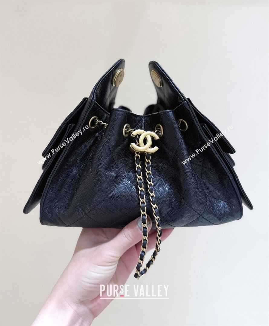 Chanel 25 Mini Handbag in Grained Calfskin AS5631 Black/Gold 2026 Top Quality (SHUNY-26031811)