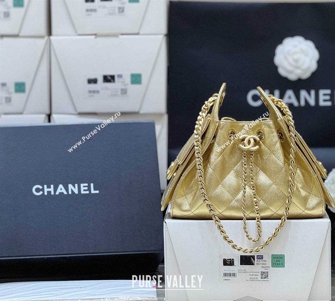 Chanel 25 Mini Handbag in Grained Calfskin AS5631 Gold 2026 Top Quality (SHUNY-26031813)