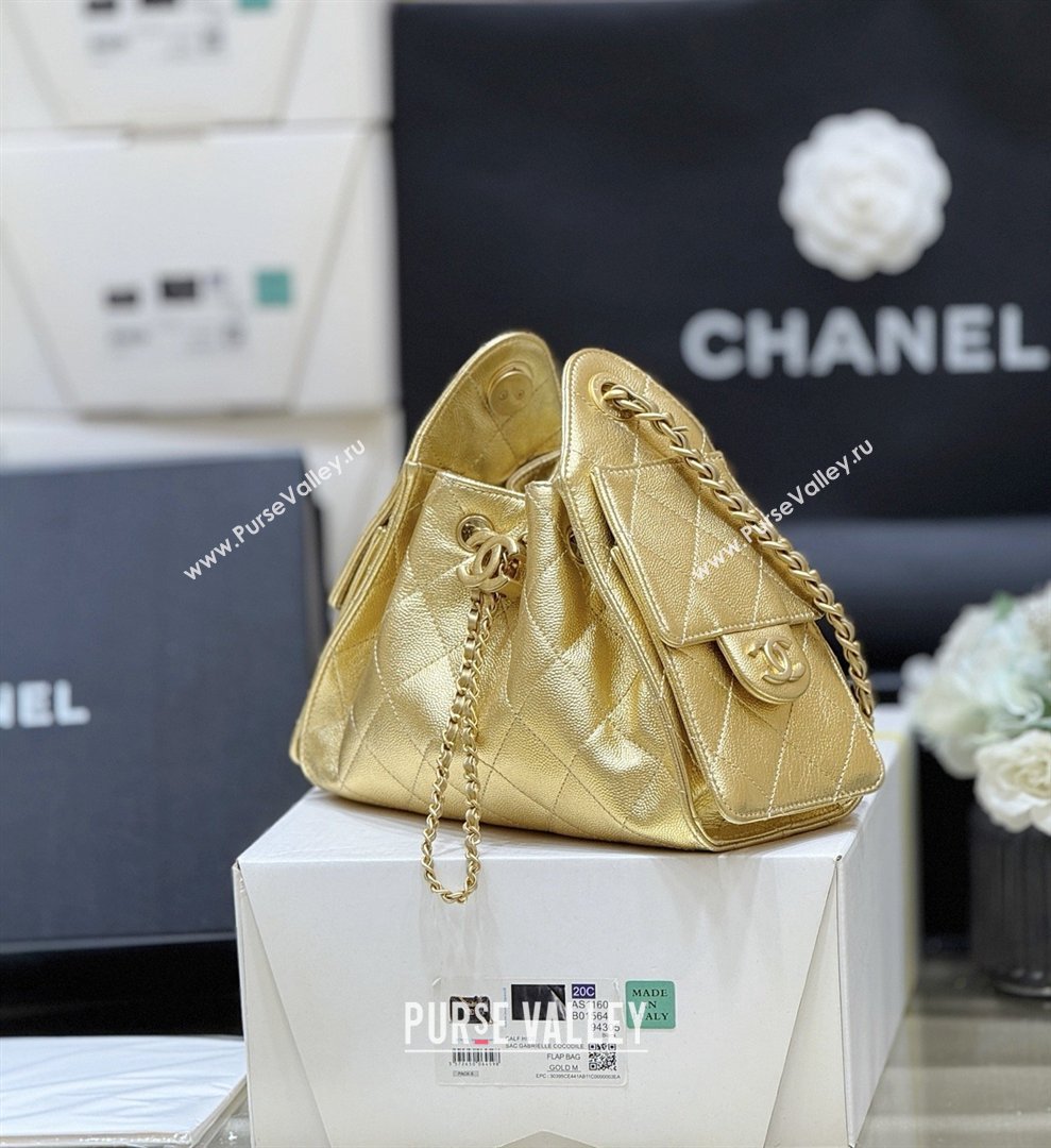 Chanel 25 Mini Handbag in Grained Calfskin AS5631 Gold 2026 Top Quality (SHUNY-26031813)