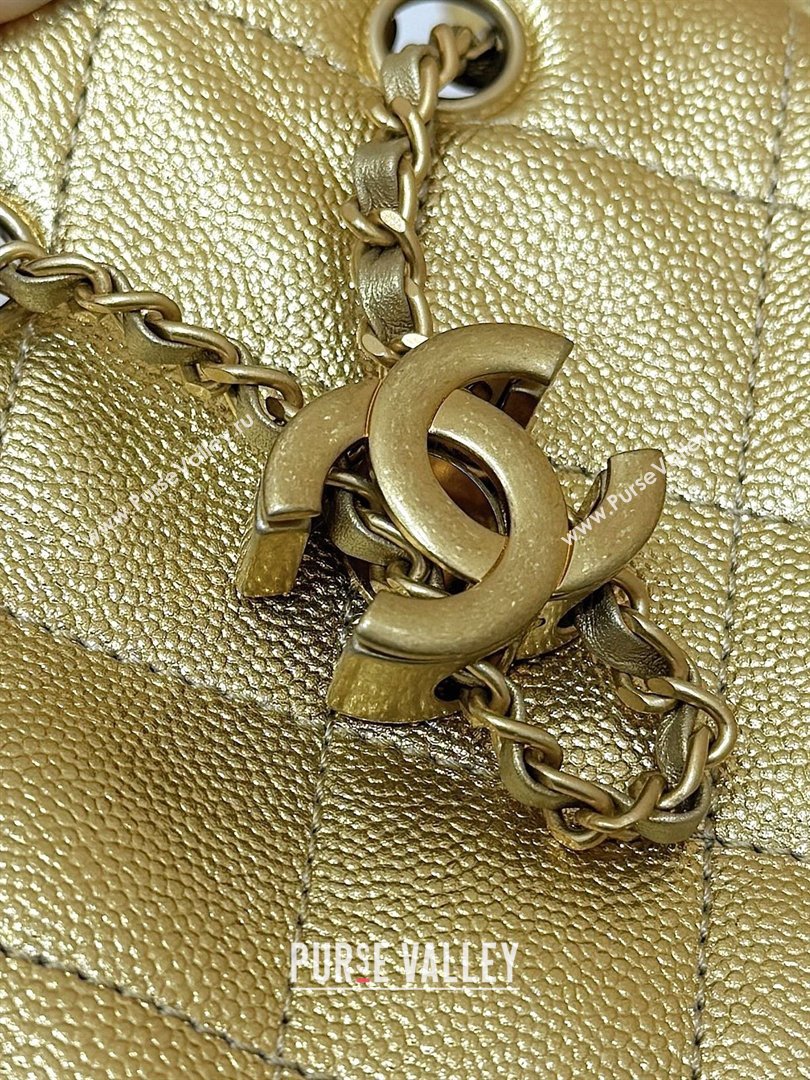 Chanel 25 Mini Handbag in Grained Calfskin AS5631 Gold 2026 Top Quality (SHUNY-26031813)