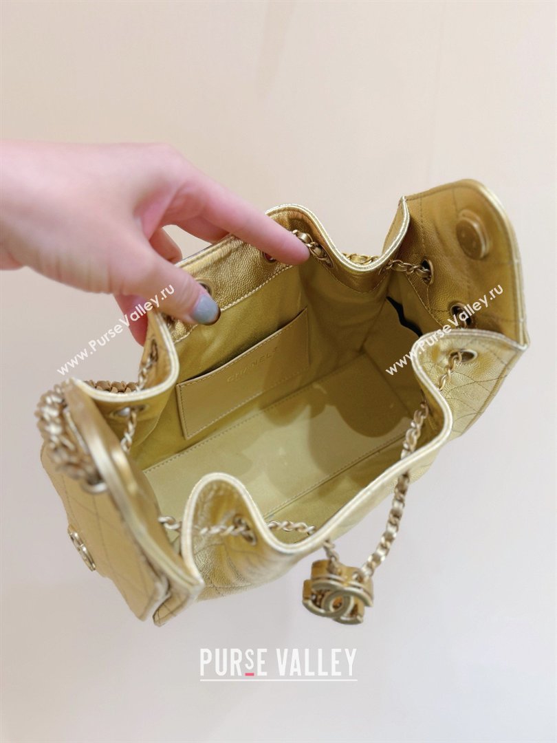 Chanel 25 Mini Handbag in Grained Calfskin AS5631 Gold 2026 Top Quality (SHUNY-26031813)