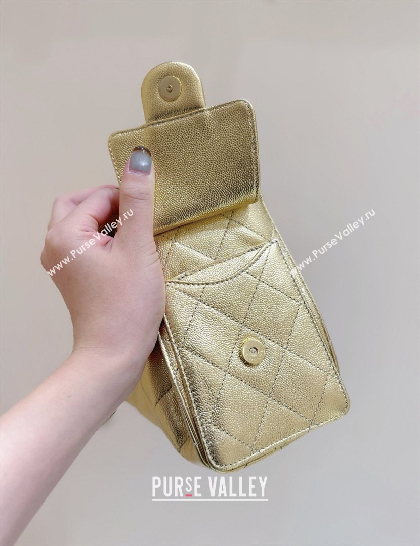 Chanel 25 Mini Handbag in Grained Calfskin AS5631 Gold 2026 Top Quality (SHUNY-26031813)