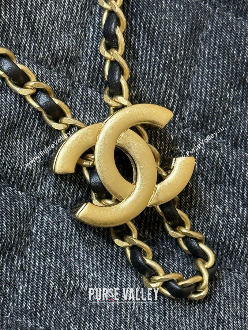 Chanel 25 Mini Handbag in Deep Blue Washed Denim AS5631 2026 Top Quality (SHUNY-26031805)