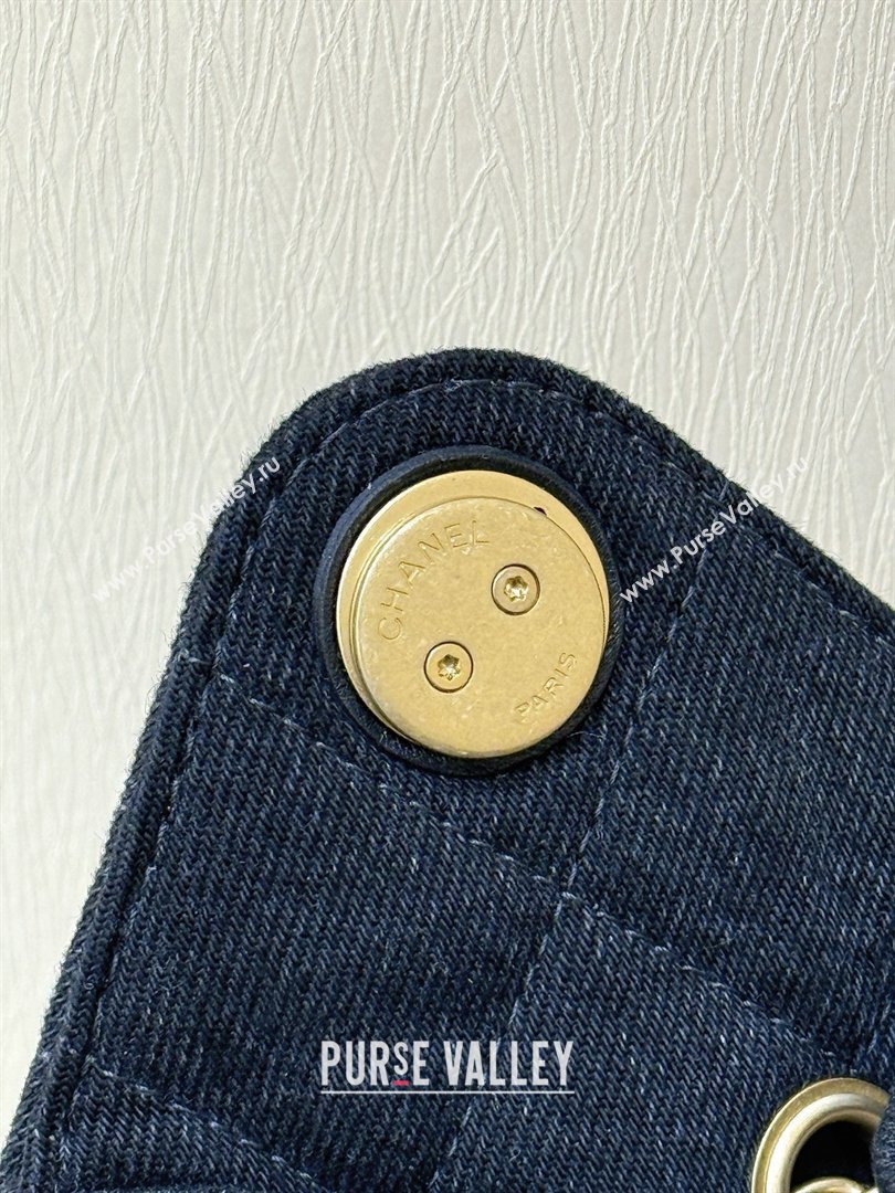 Chanel 25 Mini Handbag in Deep Blue Washed Denim AS5631 2026 Top Quality (SHUNY-26031805)