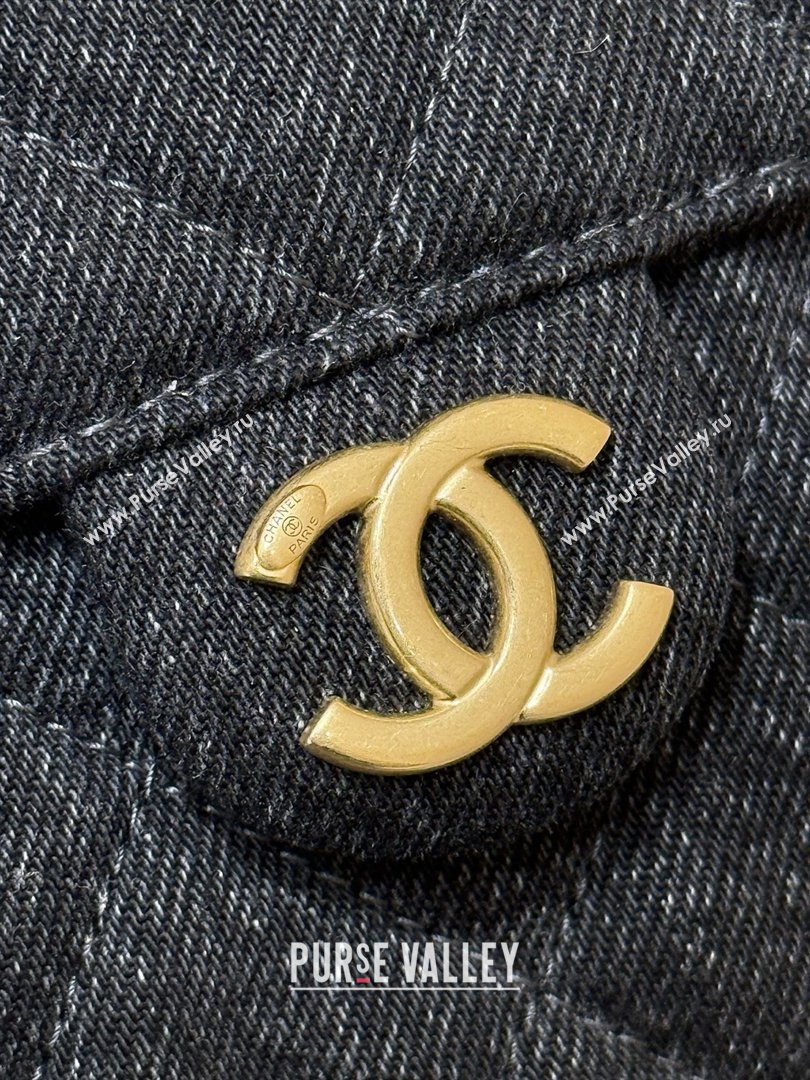 Chanel 25 Mini Handbag in Deep Blue Washed Denim AS5631 2026 Top Quality (SHUNY-26031805)