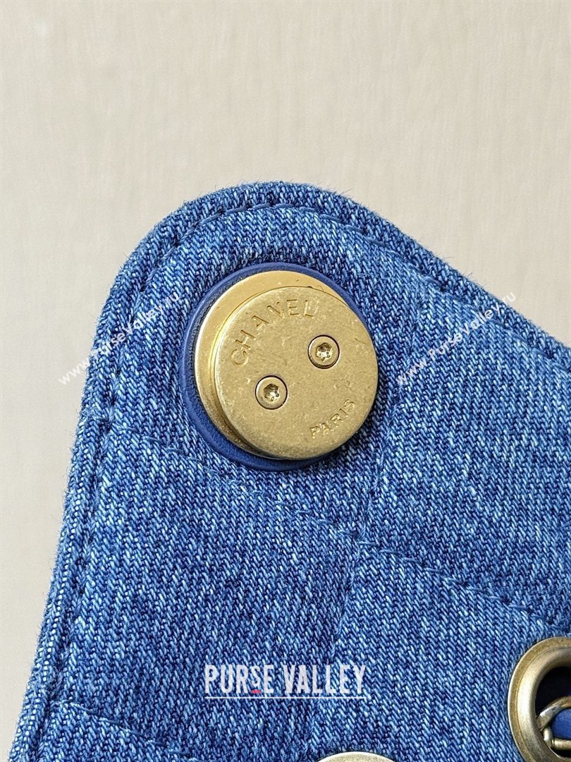 Chanel 25 Mini Handbag in Blue Washed Denim AS5631 2026 Top Quality (SHUNY-26031806)